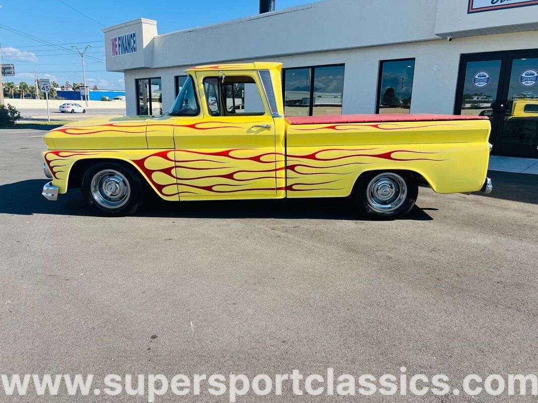 Chevrolet-C-10-Pickup-1963-Yellow-Red-0-1