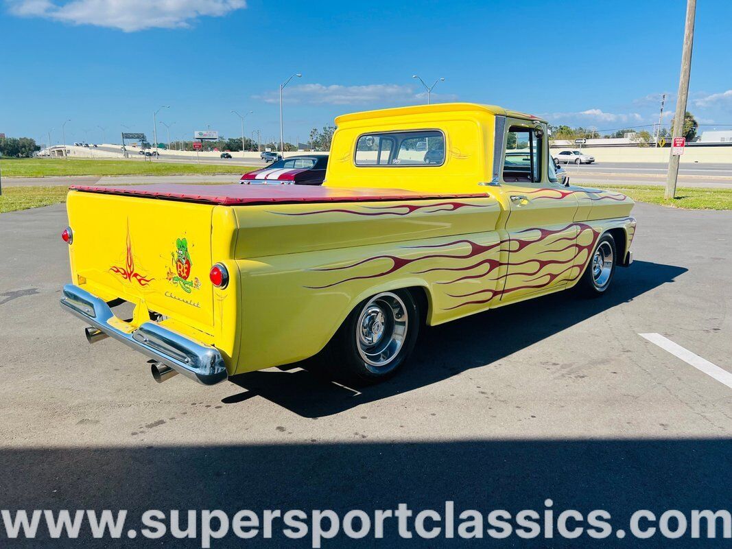 Chevrolet-C-10-Pickup-1963-Yellow-Red-0-4