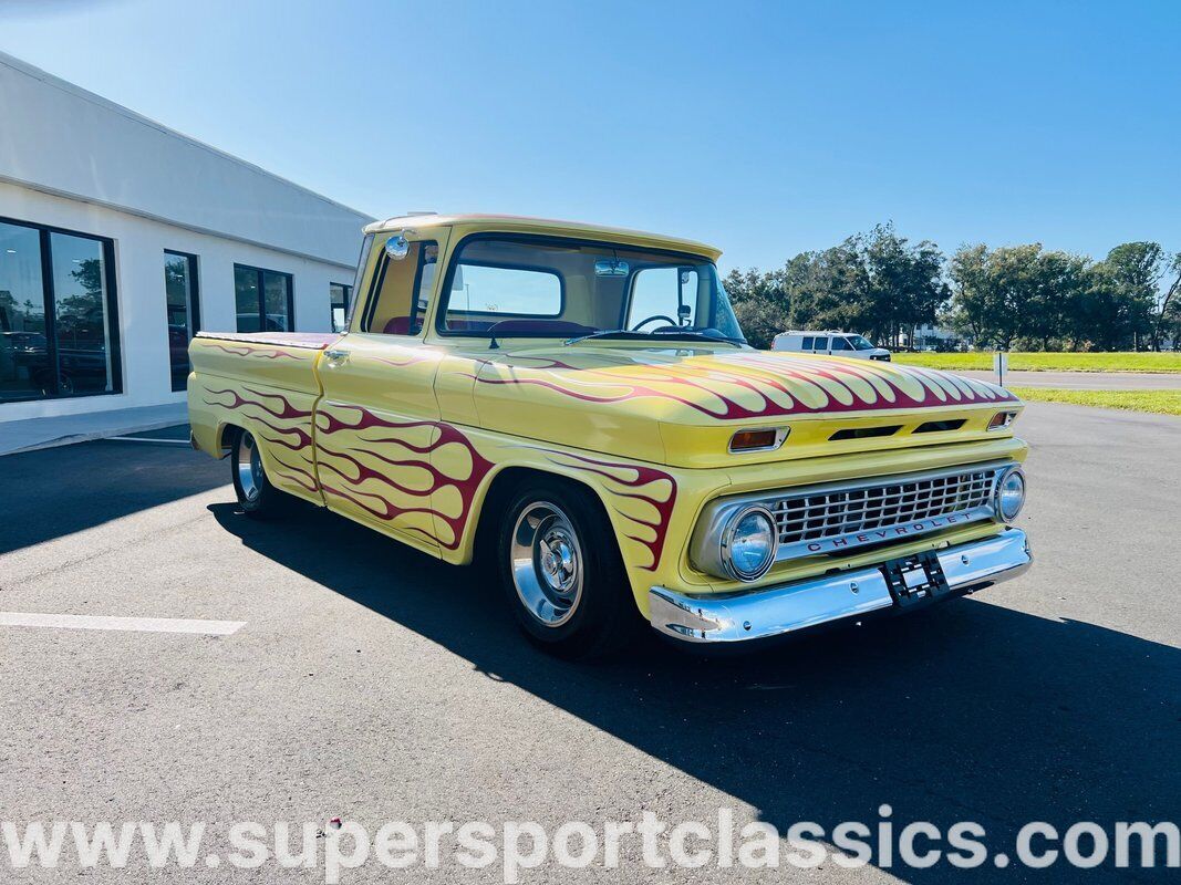 Chevrolet-C-10-Pickup-1963-Yellow-Red-0-6