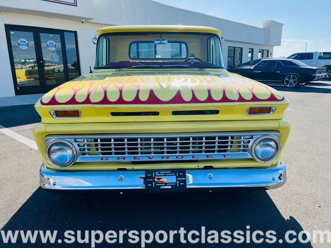 Chevrolet-C-10-Pickup-1963-Yellow-Red-0-7