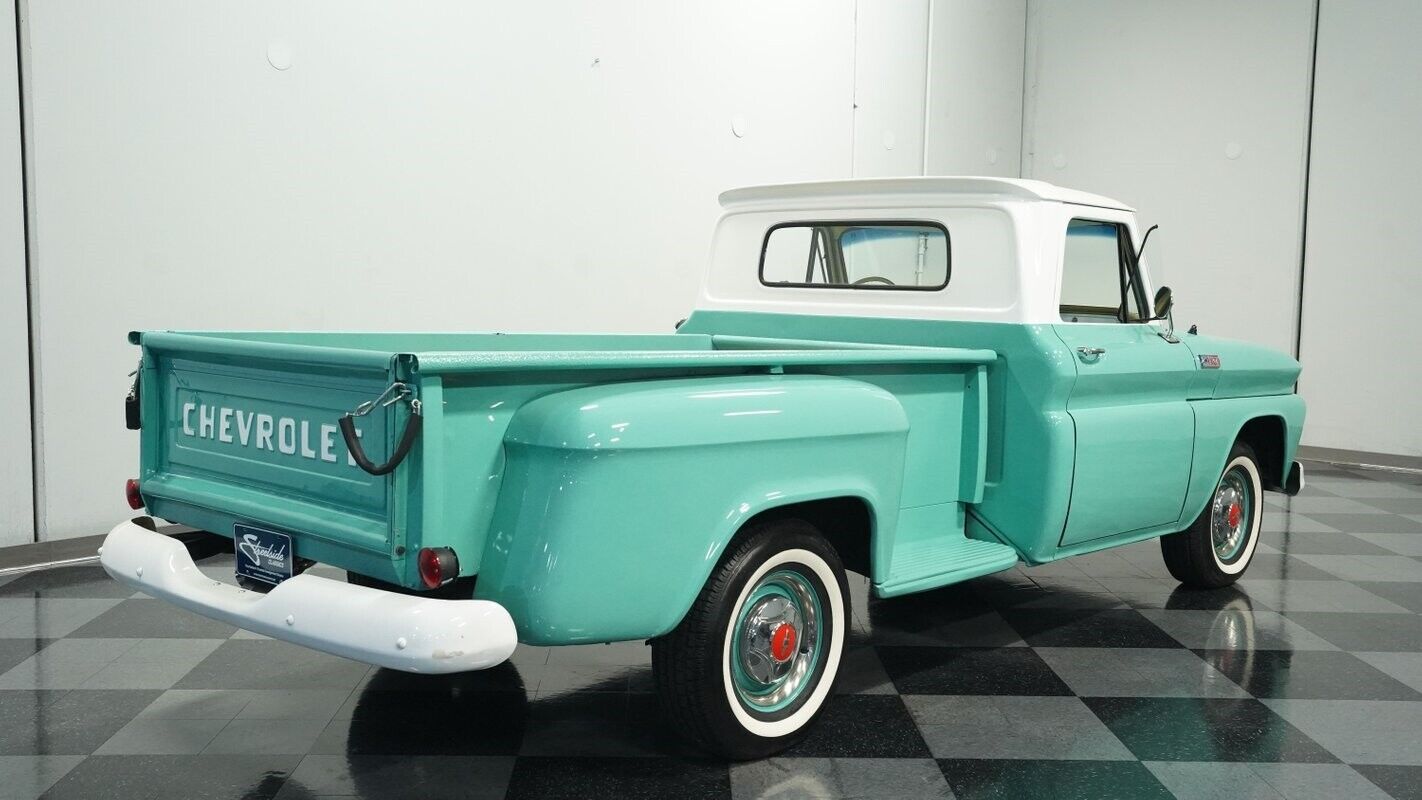 Chevrolet-C-10-Pickup-1965-Teal-White-21631-11