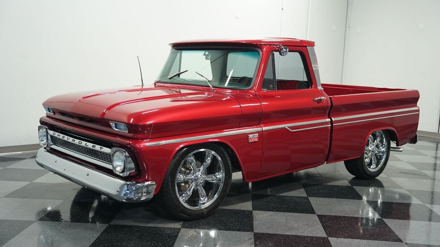 Chevrolet-C-10-Pickup-1966-Burgundy-Gray-84803-6