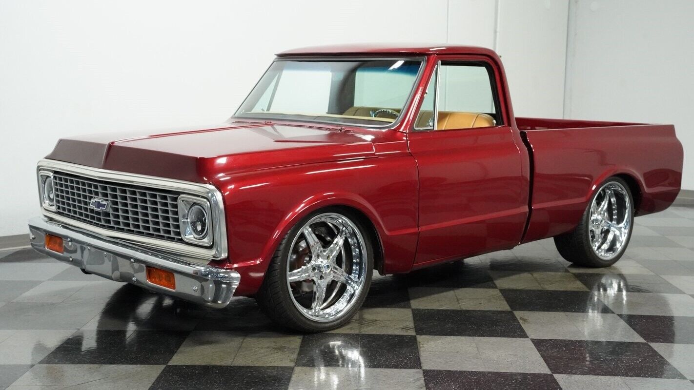 Chevrolet-C-10-Pickup-1970-Burgundy-Tan-0-6