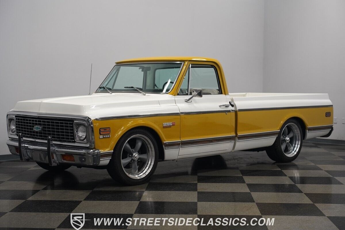 Chevrolet-C-10-Pickup-1972-Yellow-White-48189-5