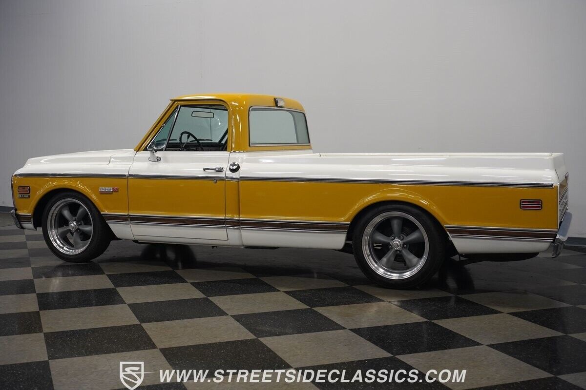 Chevrolet-C-10-Pickup-1972-Yellow-White-48189-8