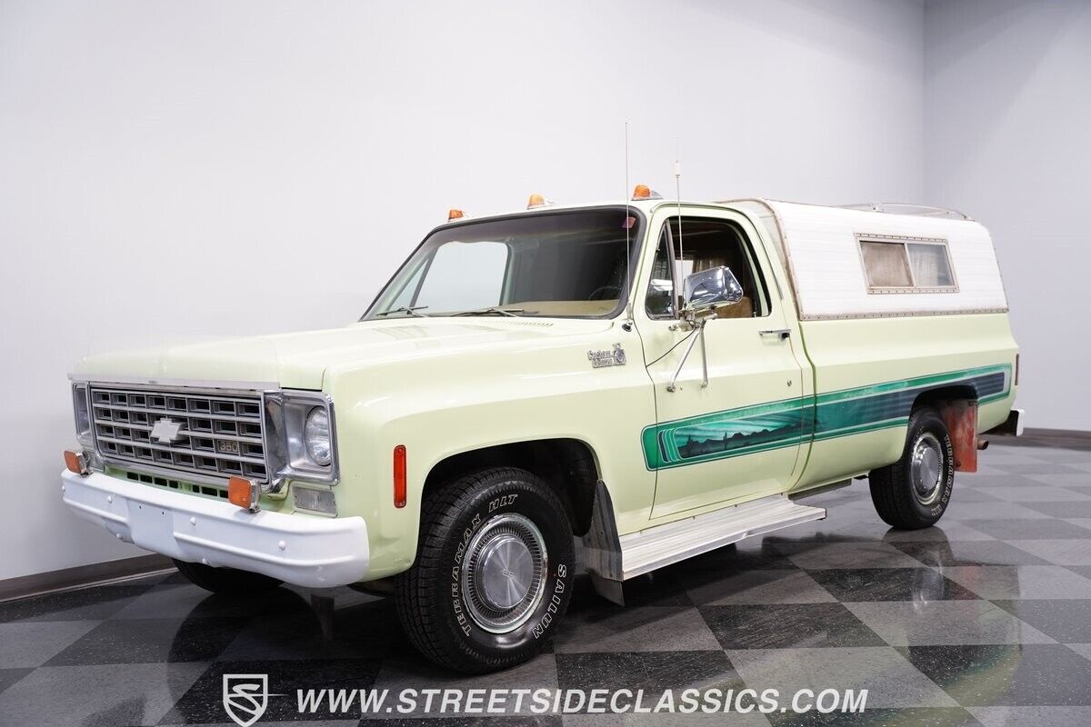 Chevrolet-C-10-Pickup-1975-Green-Green-36907-5