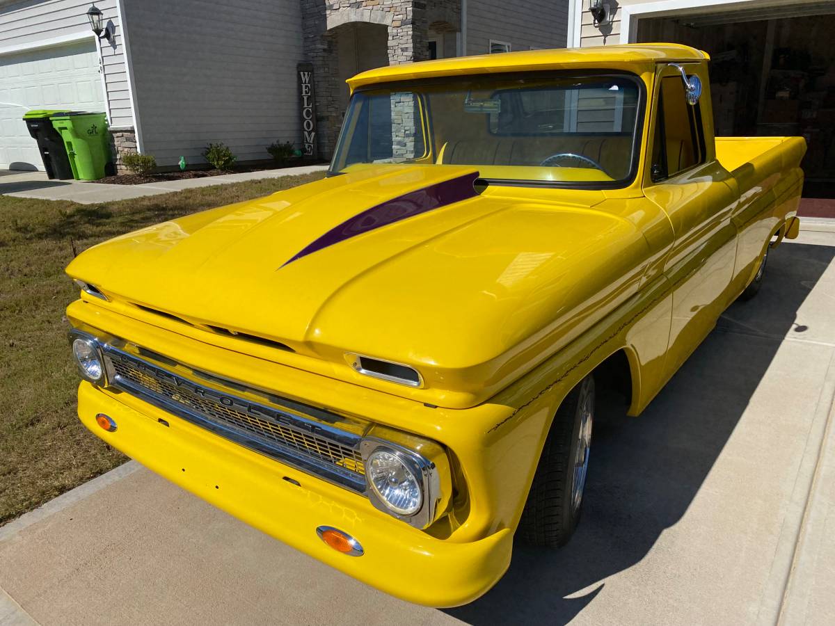 Chevrolet-C10-1965-yellow-157715