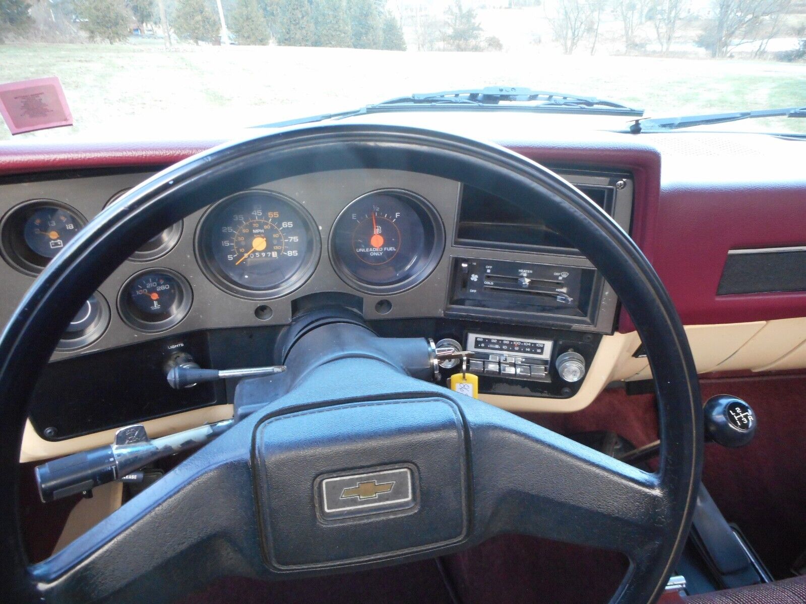 Chevrolet-CK-Pickup-2500-1986-Burgundy-81433-18