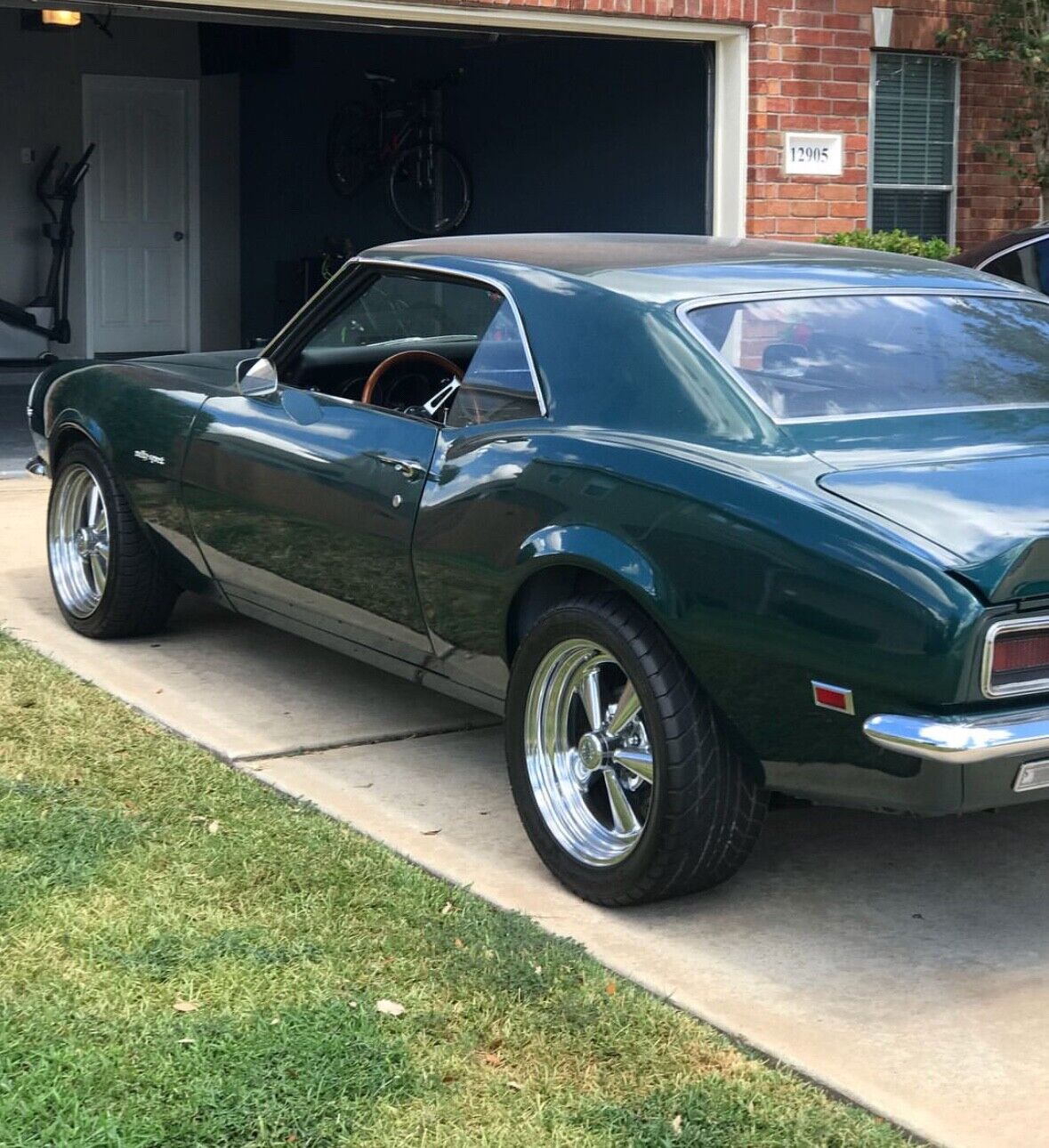 Chevrolet-Camaro-1968-Green-Black-135185-3