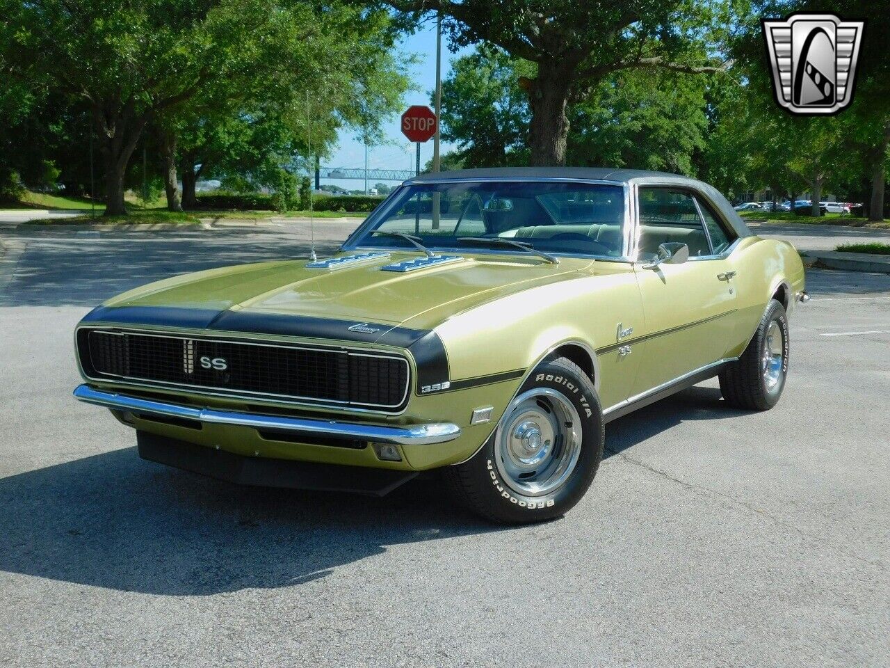 Chevrolet-Camaro-1968-Green-White-35753-3