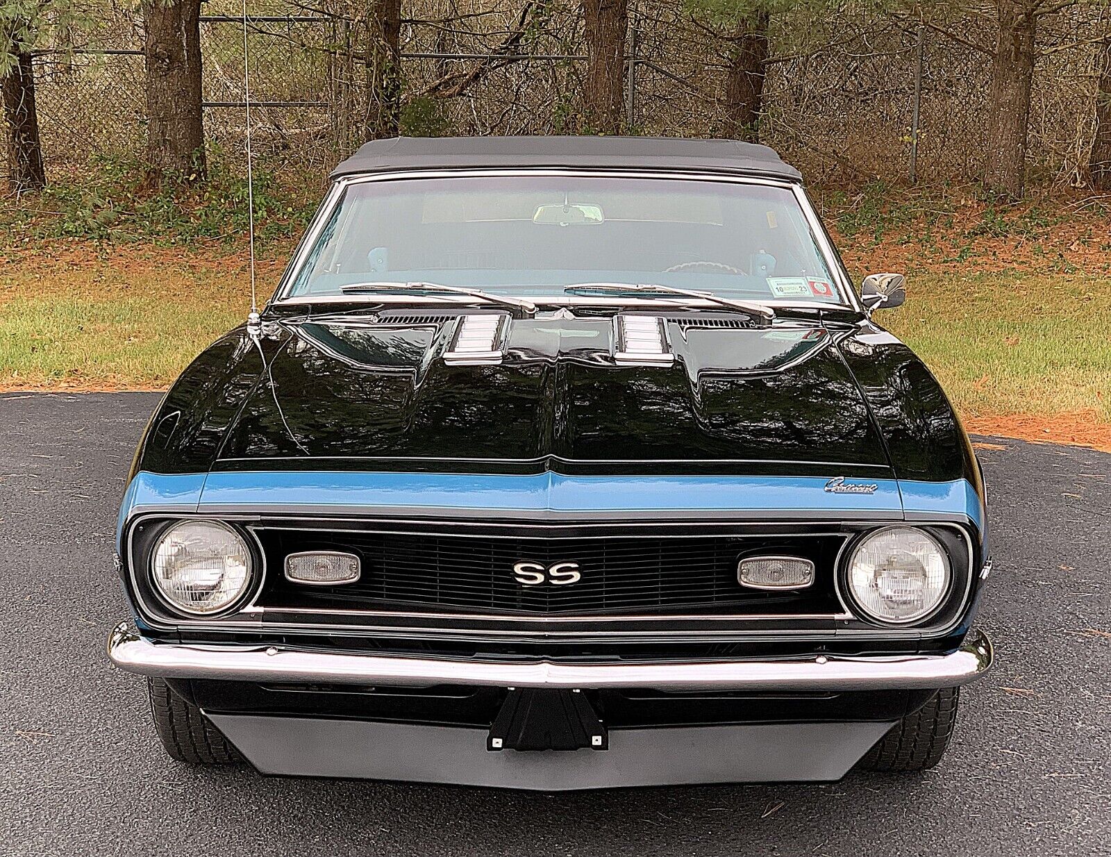 Chevrolet-Camaro-Cabriolet-1968-Black-Blue-57936-2