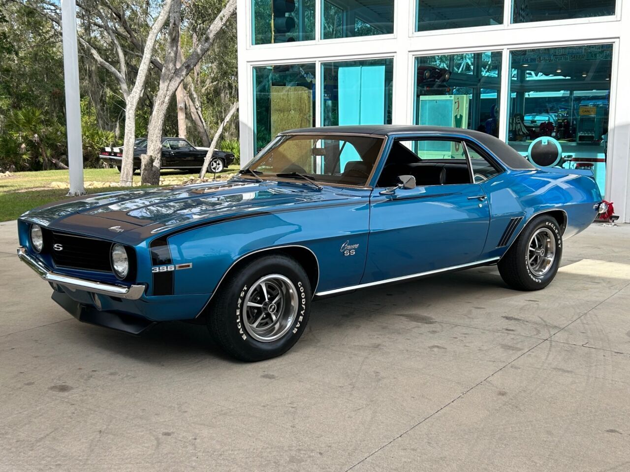 Chevrolet-Camaro-Cabriolet-1969-Blue-Black-28659-11