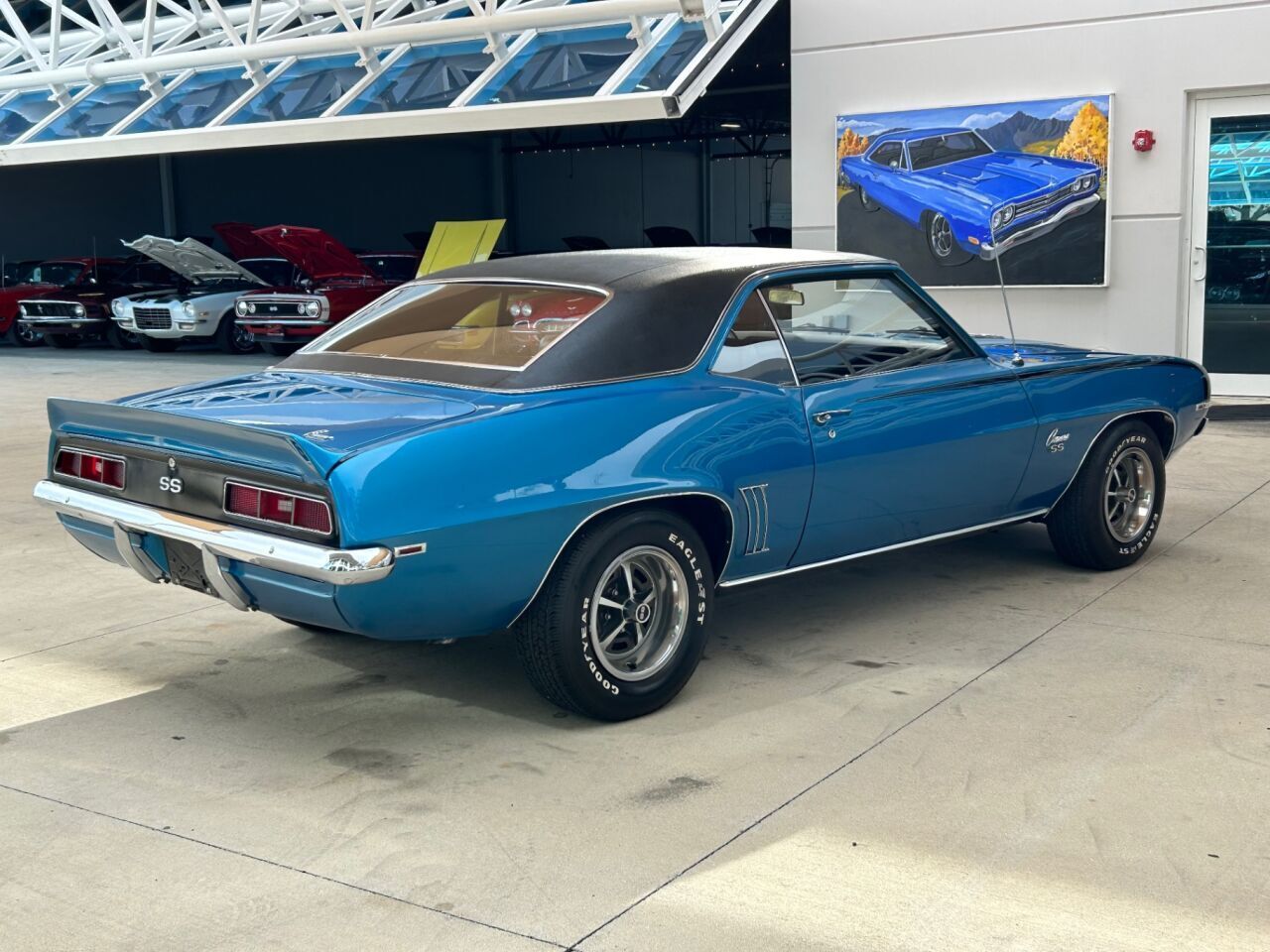 Chevrolet-Camaro-Cabriolet-1969-Blue-Black-28659-4