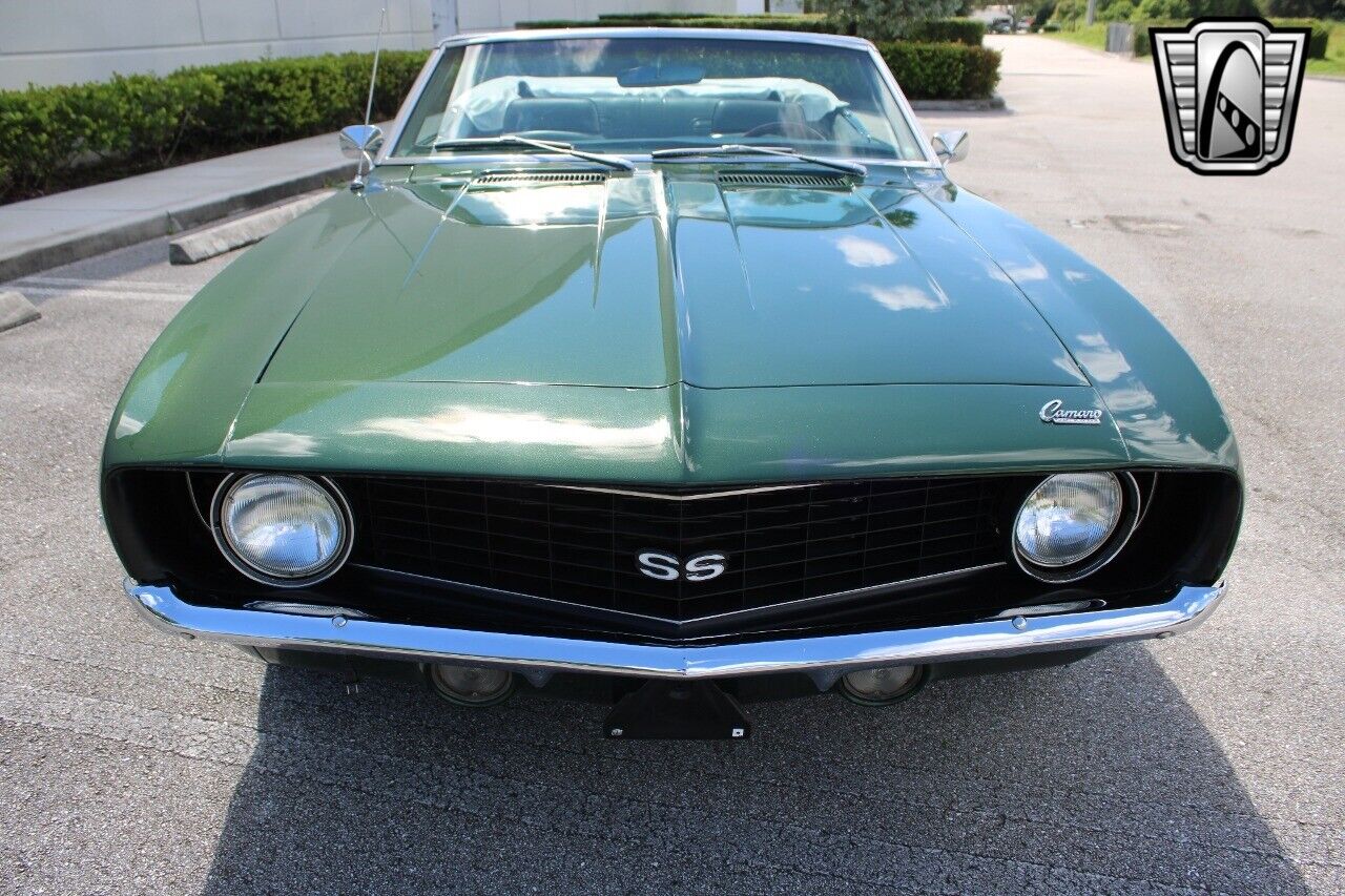 Chevrolet-Camaro-Cabriolet-1969-Green-Green-12986-2