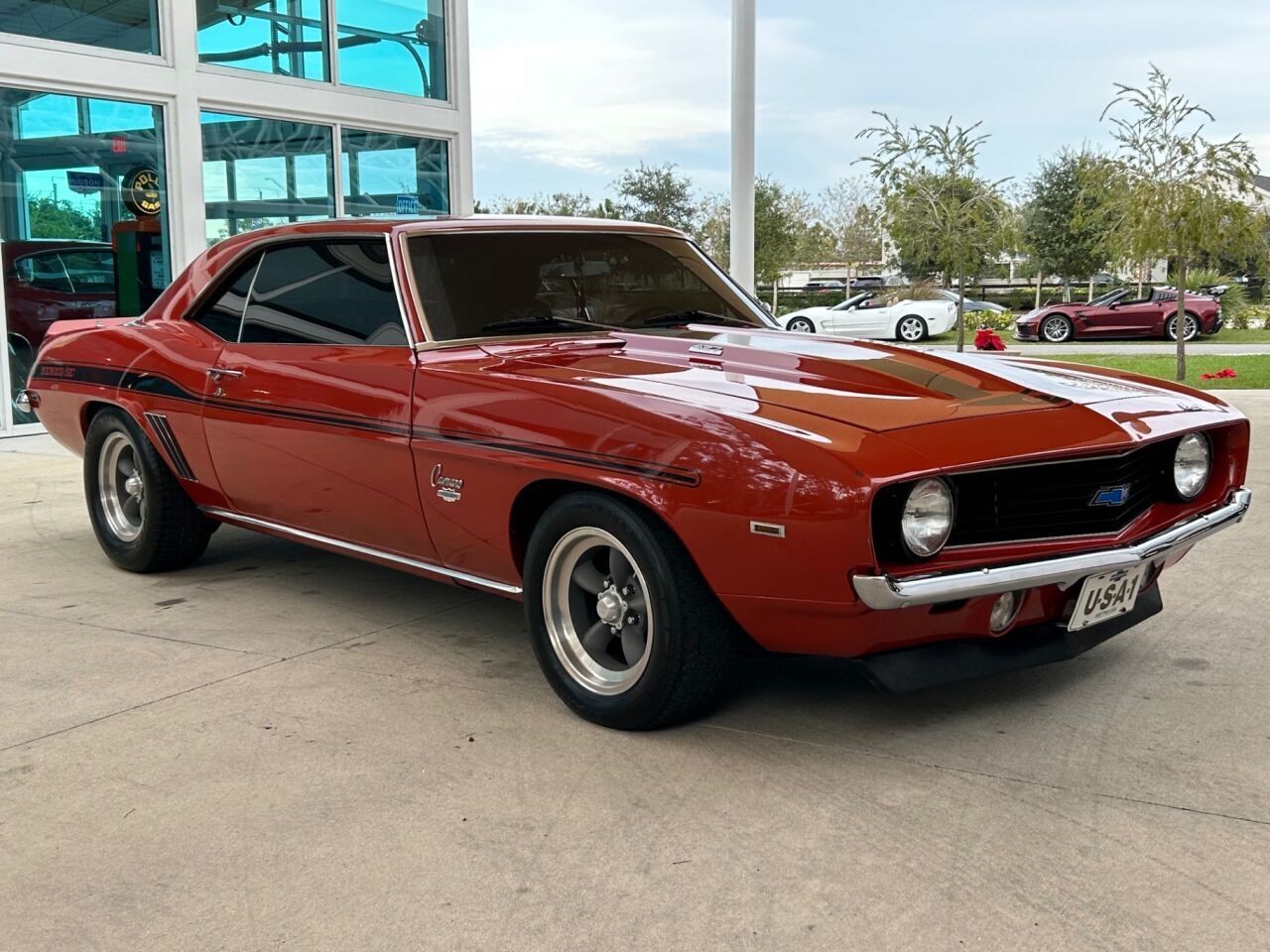 Chevrolet-Camaro-Cabriolet-1969-Orange-Black-59382-2