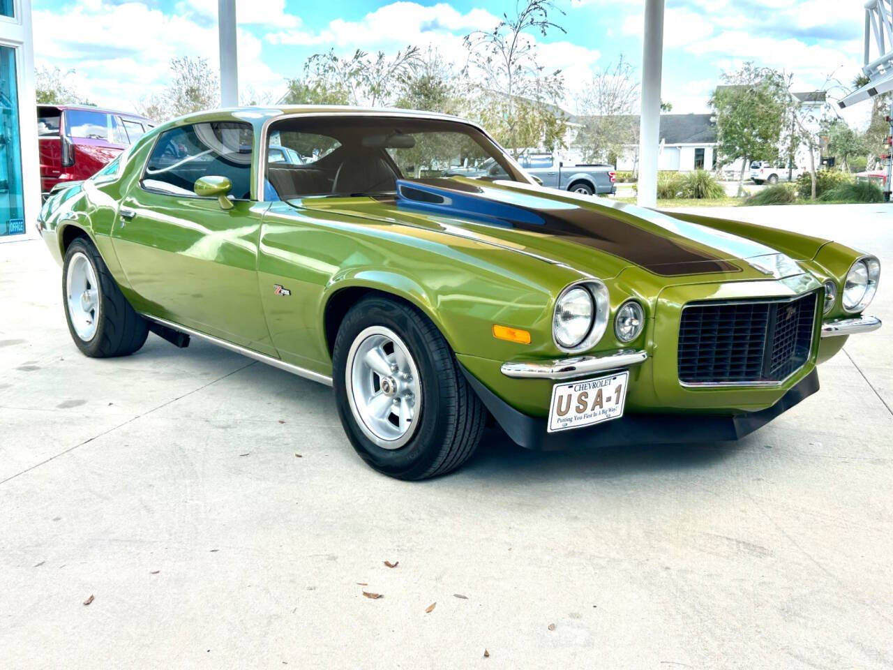 Chevrolet-Camaro-Coupe-1971-Green-Black-122590-2