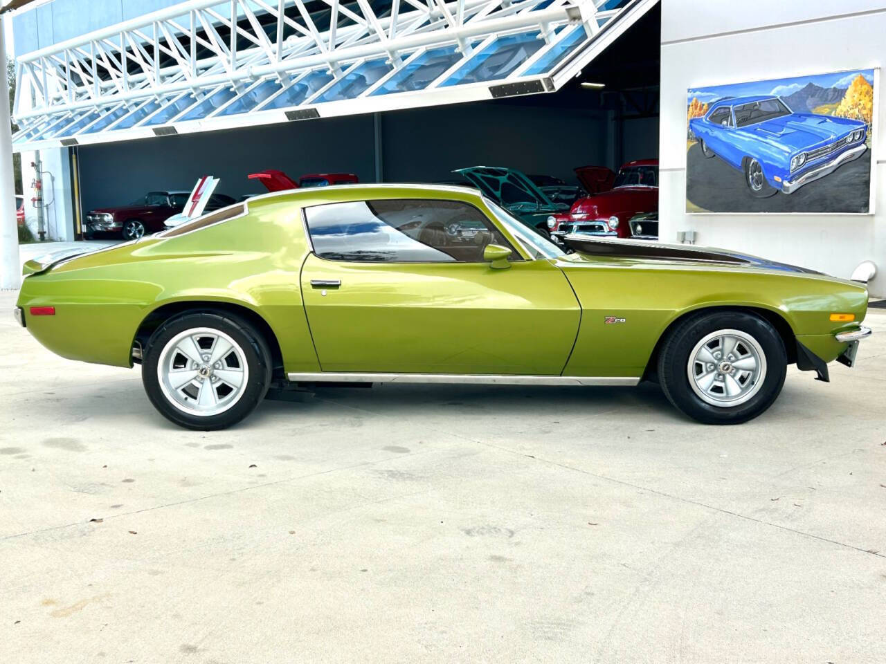 Chevrolet-Camaro-Coupe-1971-Green-Black-122590-3