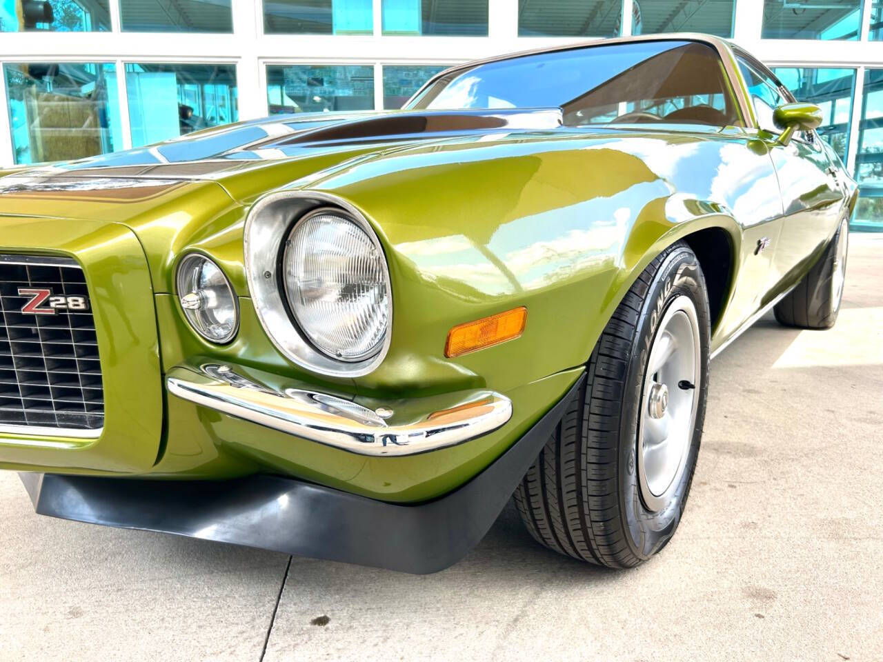 Chevrolet-Camaro-Coupe-1971-Green-Black-122590-9