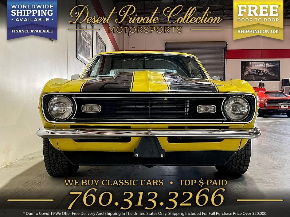 Chevrolet-Camaro-SS-383-Stroker-350-Turbo-Trans-Coupe-1968-Yellow-Black-3803-1