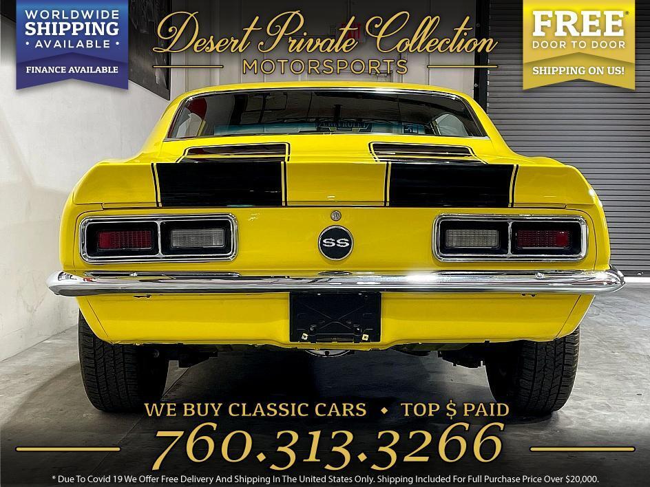 Chevrolet-Camaro-SS-383-Stroker-350-Turbo-Trans-Coupe-1968-Yellow-Black-3803-2