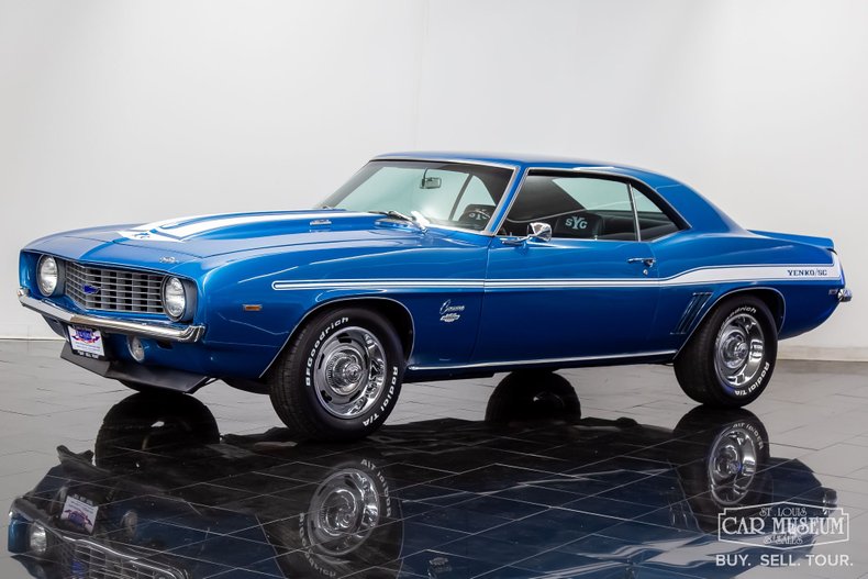 Chevrolet-Camaro-Yenko-Clone-1969-Lemans-Blue-Black-Vinyl-6017-10