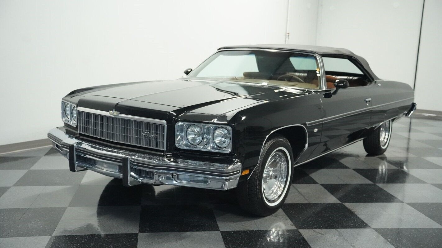 Chevrolet-Caprice-Cabriolet-1975-Black-Dark-Saddle-14109-5