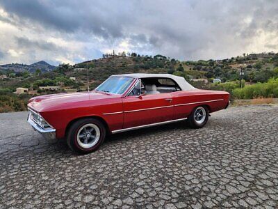 Chevrolet-Chevelle-Cabriolet-1966-Red-White-64678-5