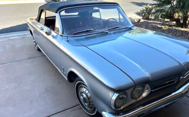 Chevrolet-Corvair-Cabriolet-1962-Silver-Red-146708-1