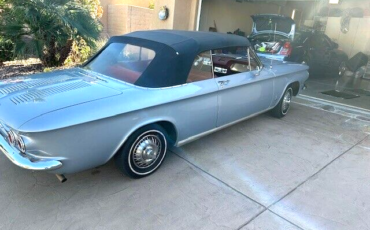 Chevrolet-Corvair-Cabriolet-1962-Silver-Red-146708-2