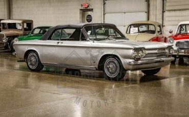 Chevrolet-Corvair-Cabriolet-1963-Silver-Black-119669-2