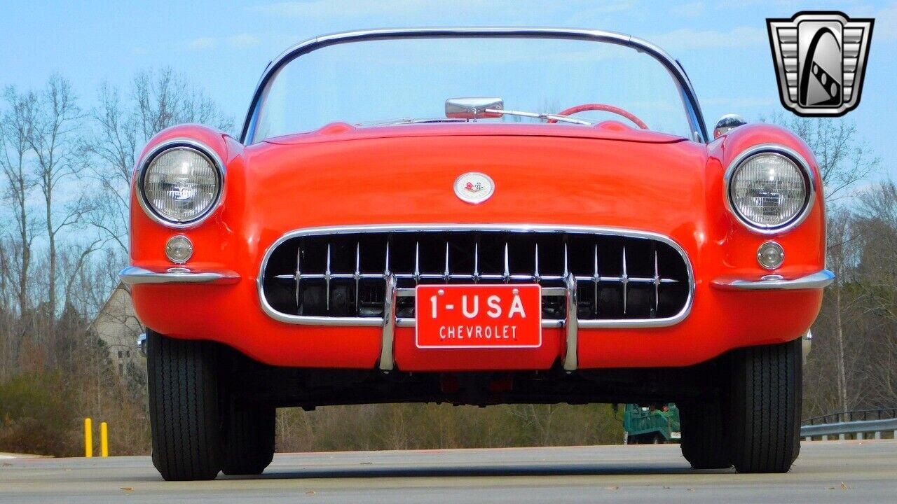 Chevrolet-Corvette-1957-Red-Red-10977-7