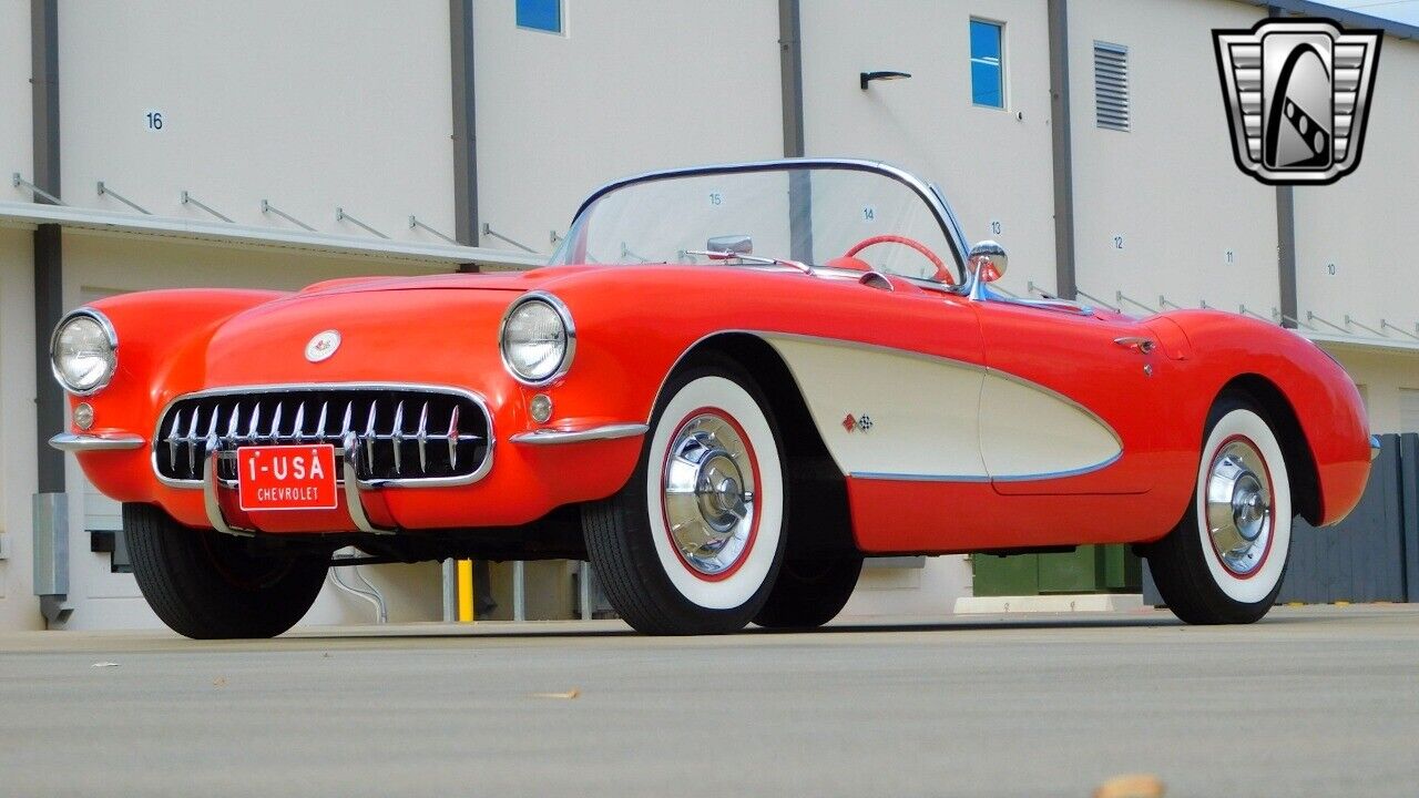 Chevrolet-Corvette-1957-Red-Red-10977-8