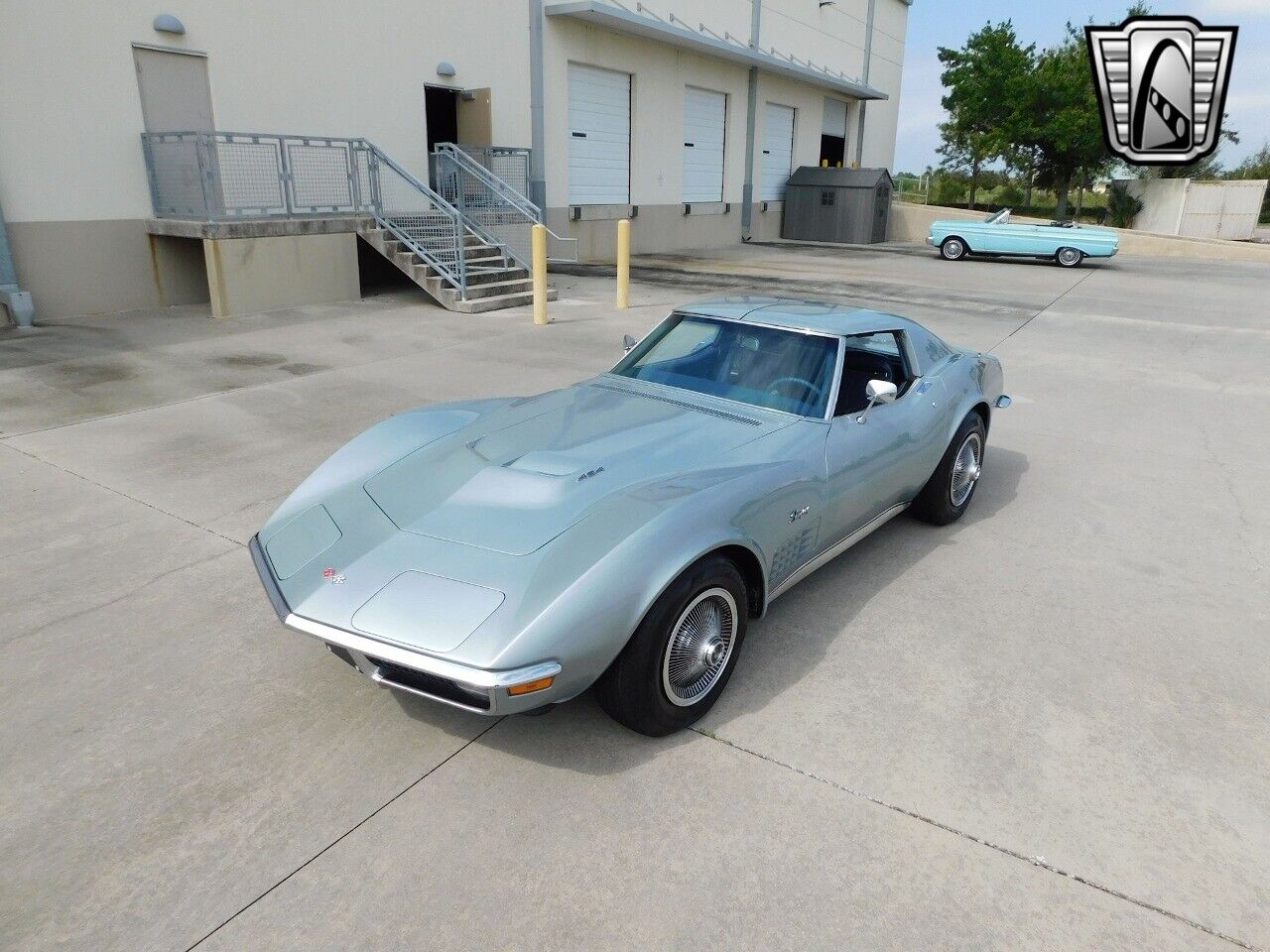 Chevrolet-Corvette-1971-Silver-Blue-85936-10