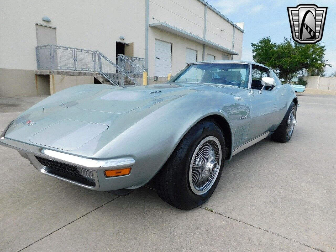 Chevrolet-Corvette-1971-Silver-Blue-85936-11