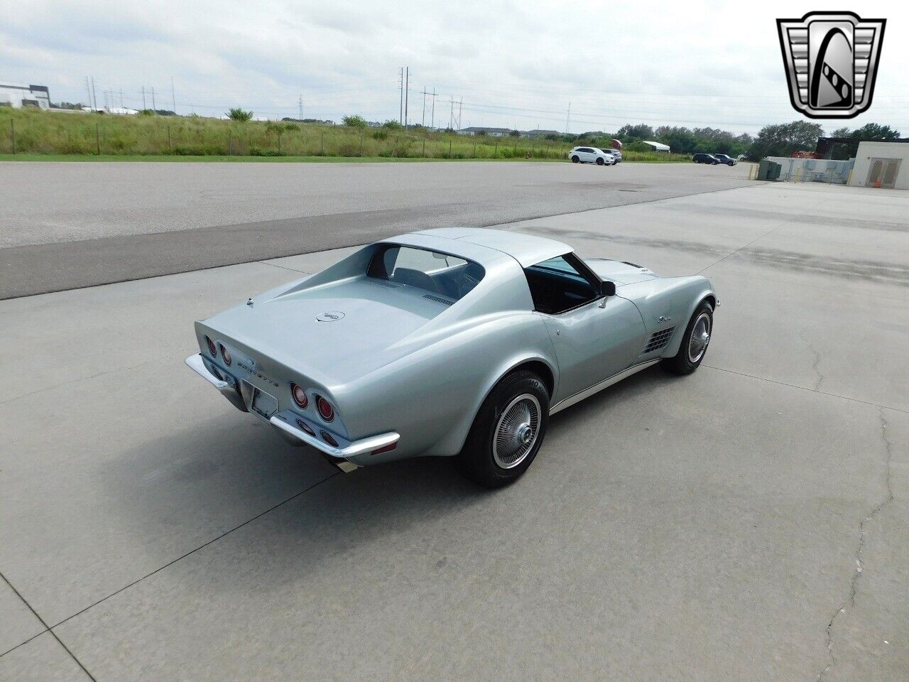 Chevrolet-Corvette-1971-Silver-Blue-85936-6