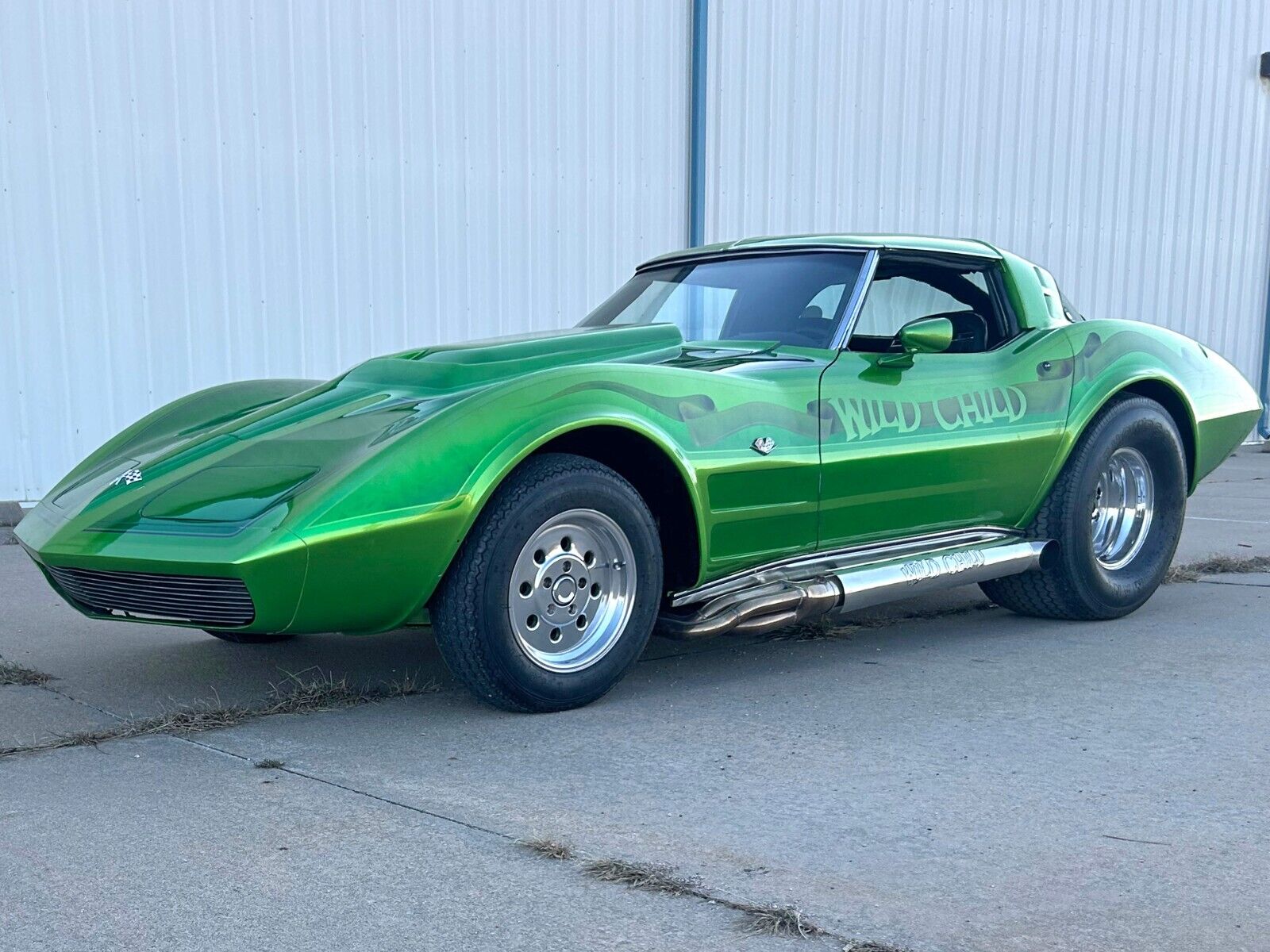 Chevrolet-Corvette-1974-Green-Black-87-3