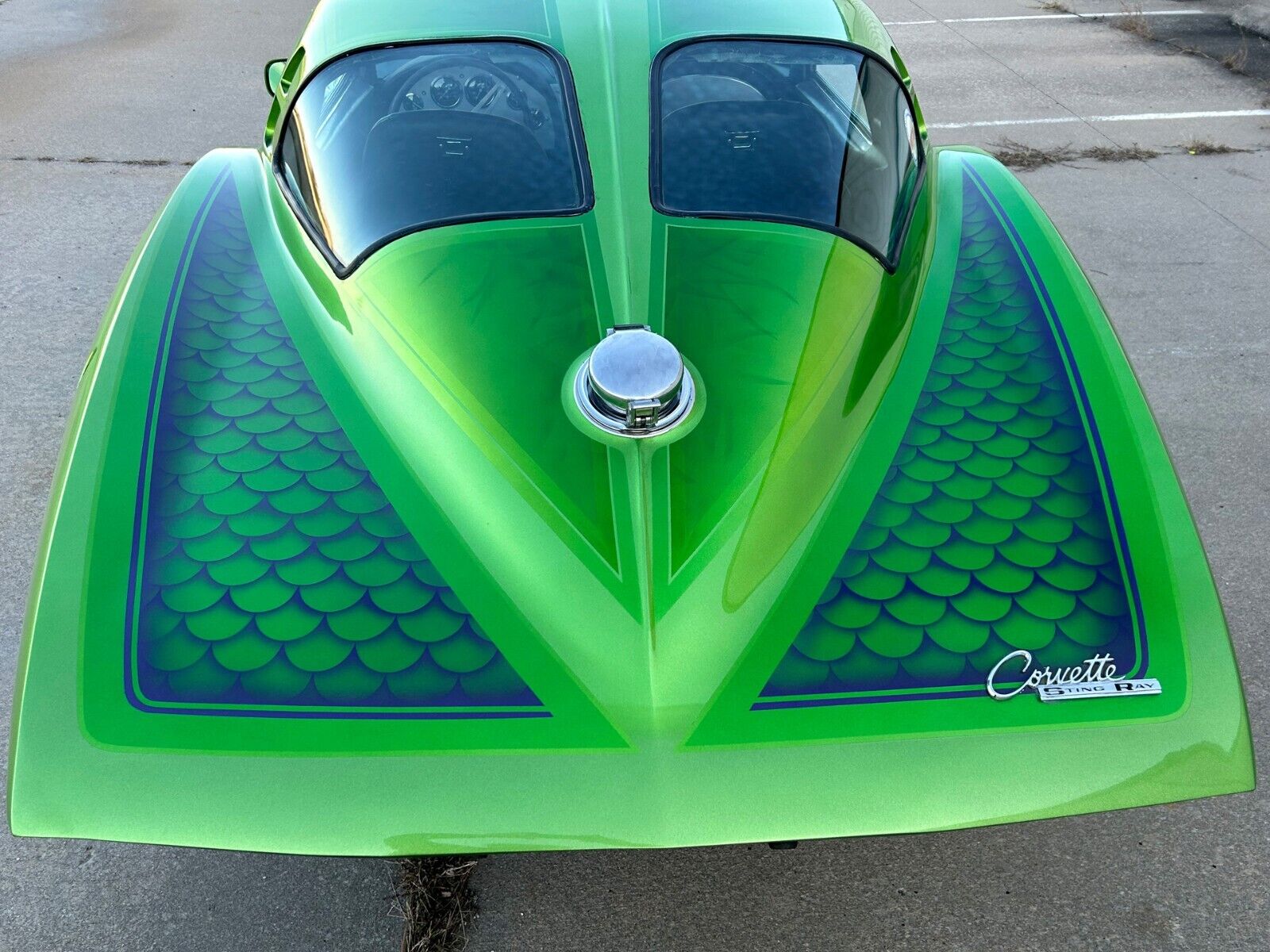 Chevrolet-Corvette-1974-Green-Black-87-5