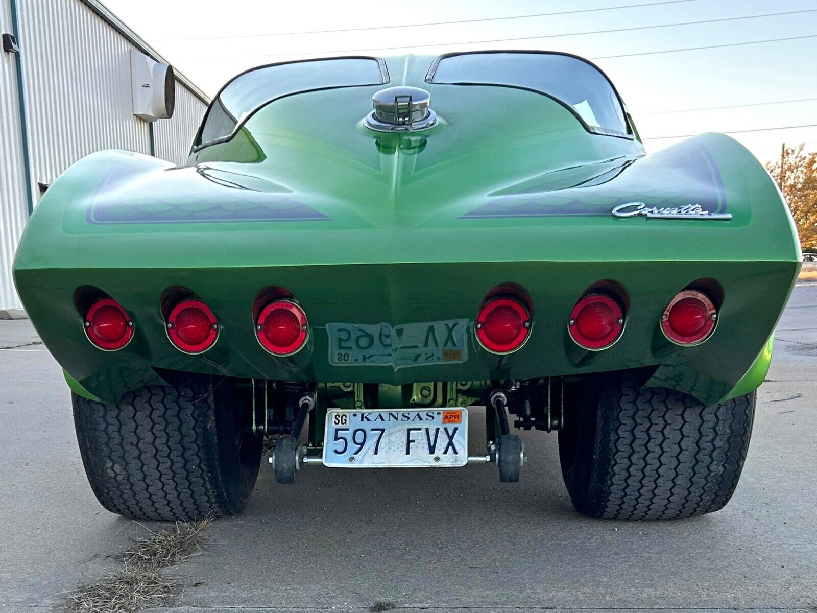 Chevrolet-Corvette-1974-Green-Black-87-7