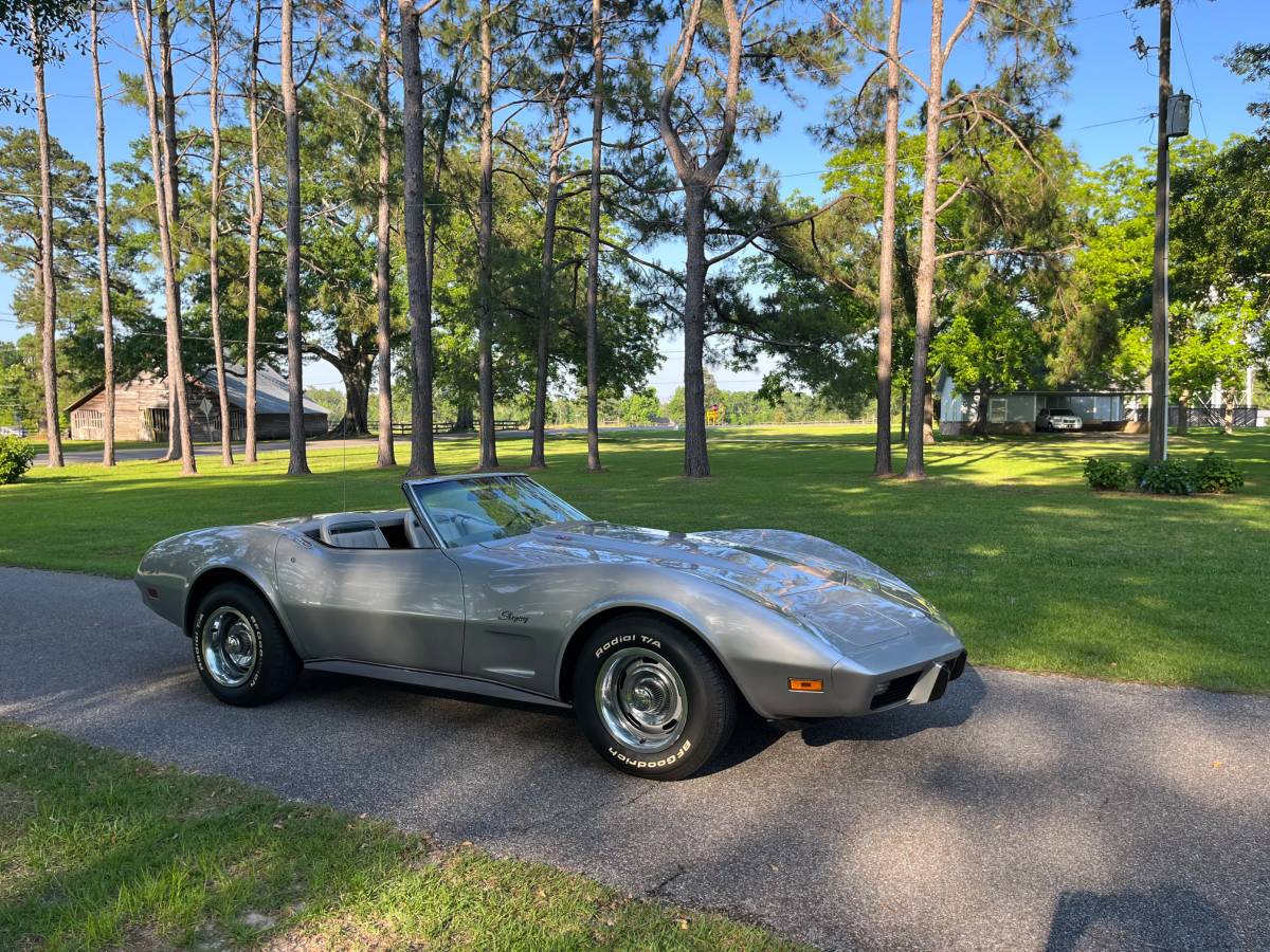 Chevrolet-Corvette-1975-silver-57936-7