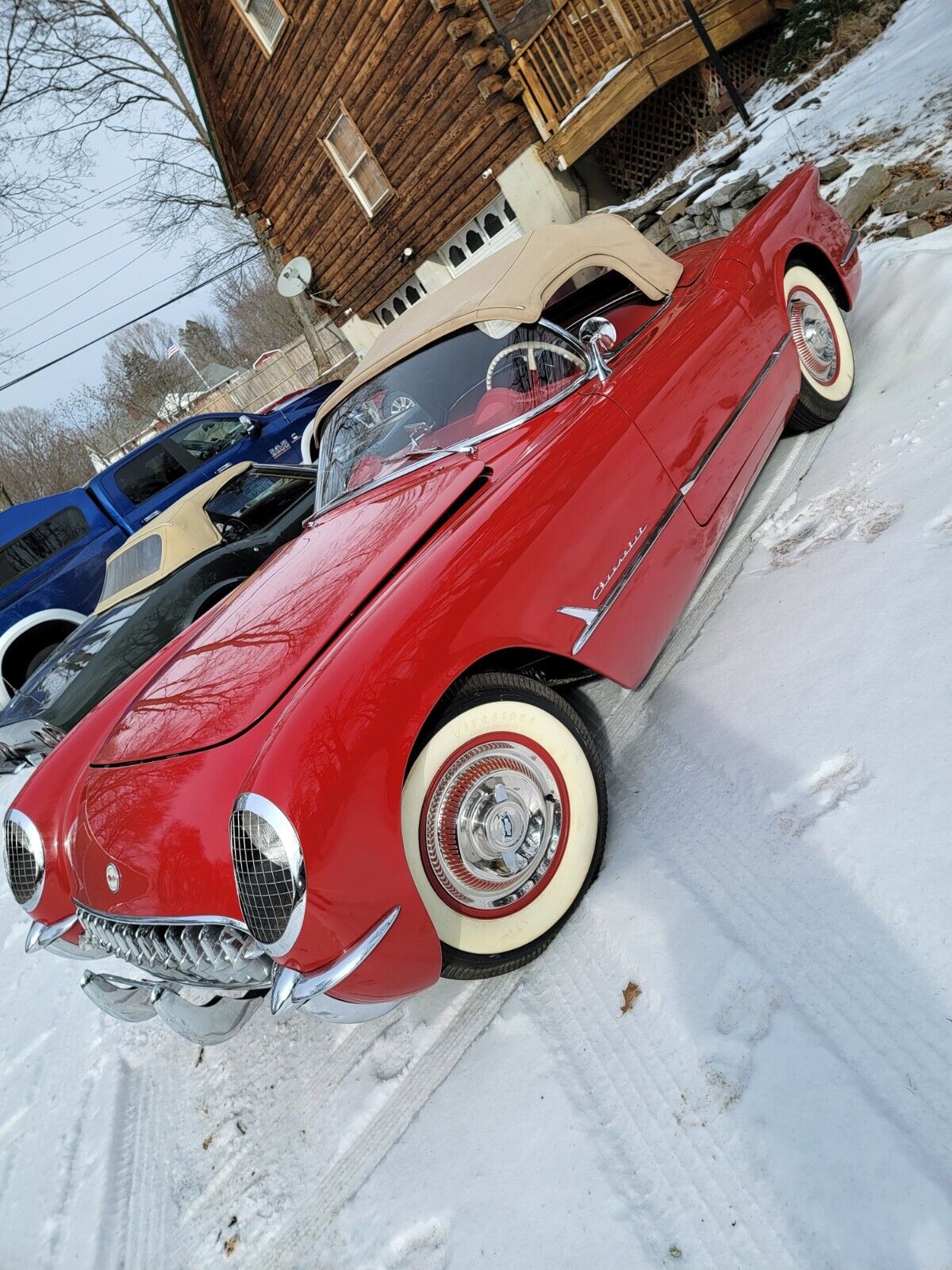 Chevrolet-Corvette-Cabriolet-1954-Red-Tan-82-13