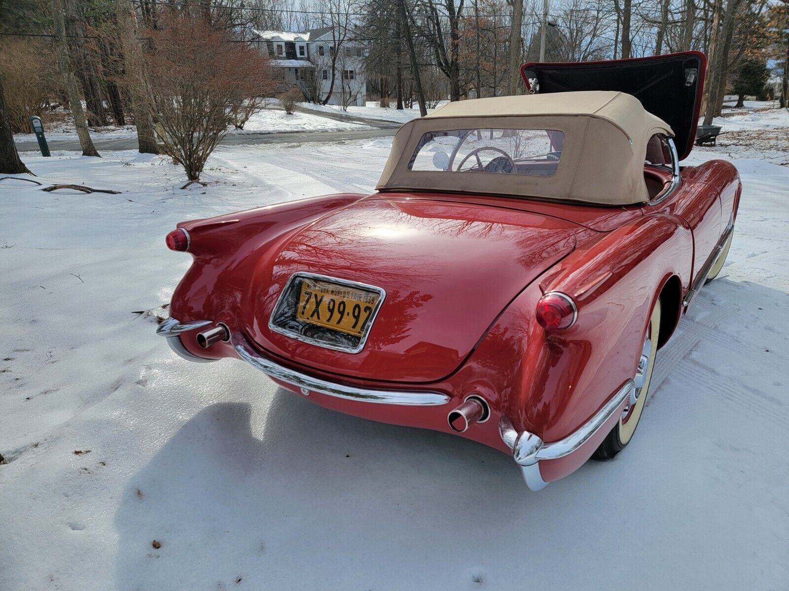 Chevrolet-Corvette-Cabriolet-1954-Red-Tan-82-6