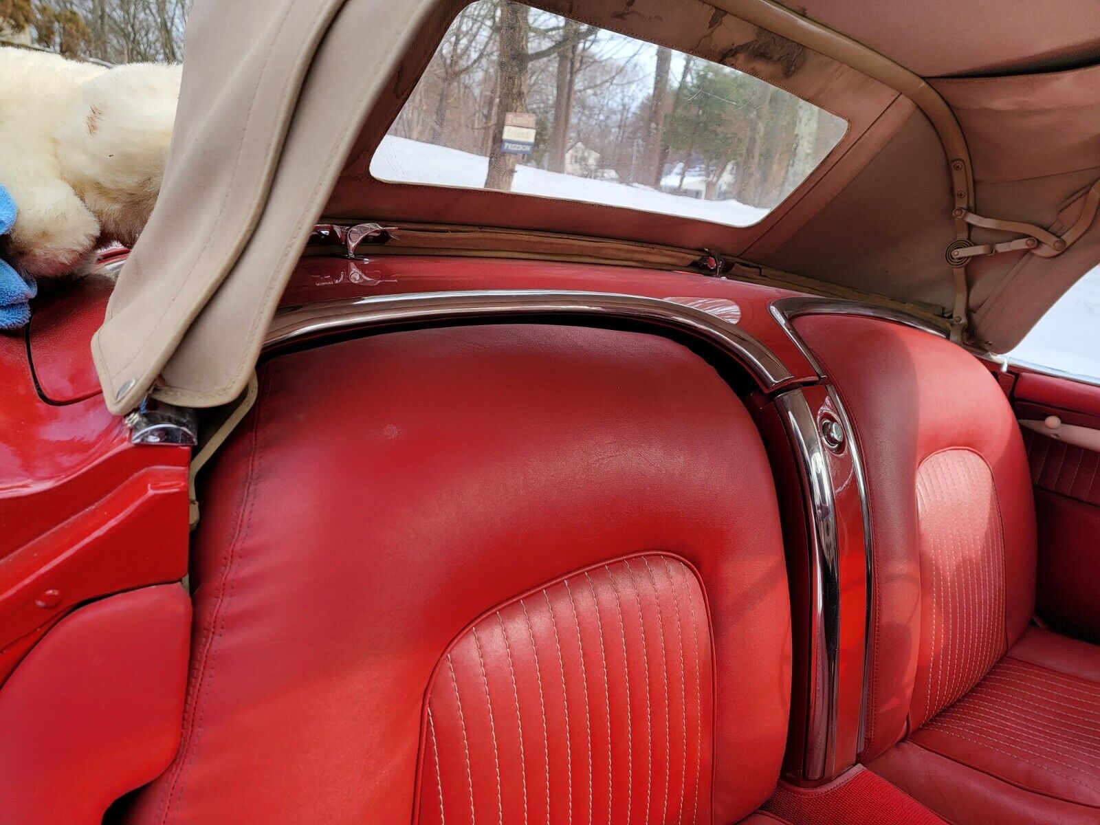 Chevrolet-Corvette-Cabriolet-1954-Red-Tan-82-9