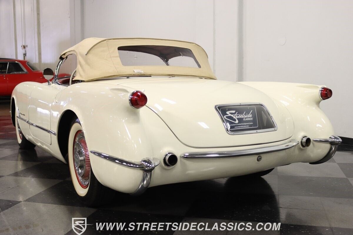 Chevrolet-Corvette-Cabriolet-1954-White-Red-56581-7