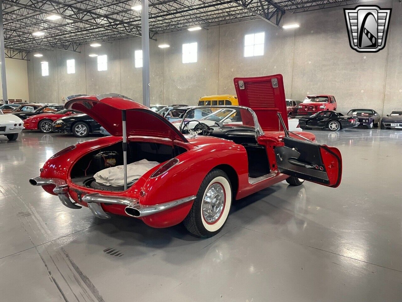 Chevrolet-Corvette-Cabriolet-1958-Red-Black-37889-9