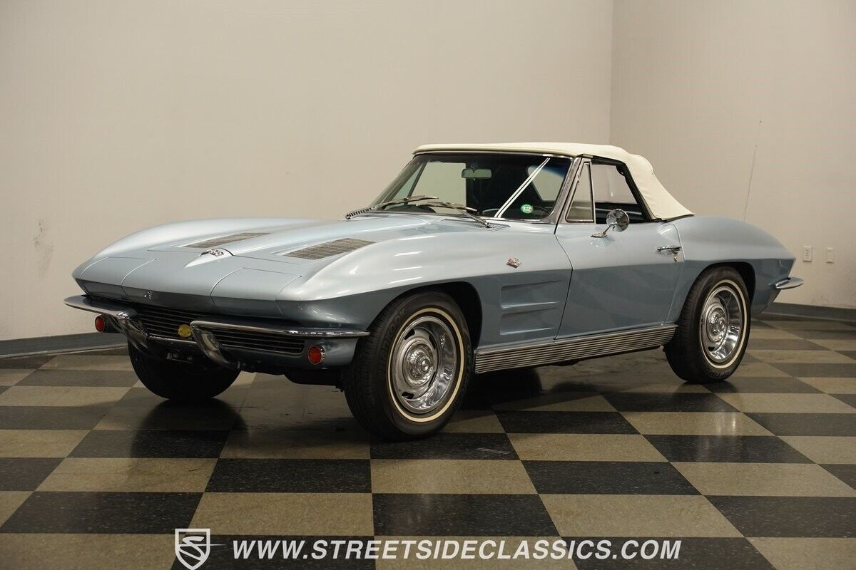 Chevrolet-Corvette-Cabriolet-1963-Blue-Blue-38214-7