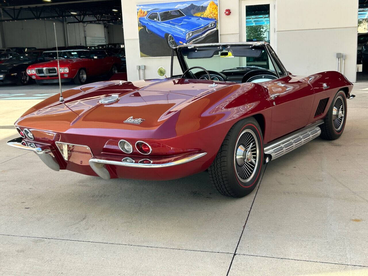 Chevrolet-Corvette-Cabriolet-1966-Maroon-Black-114296-4