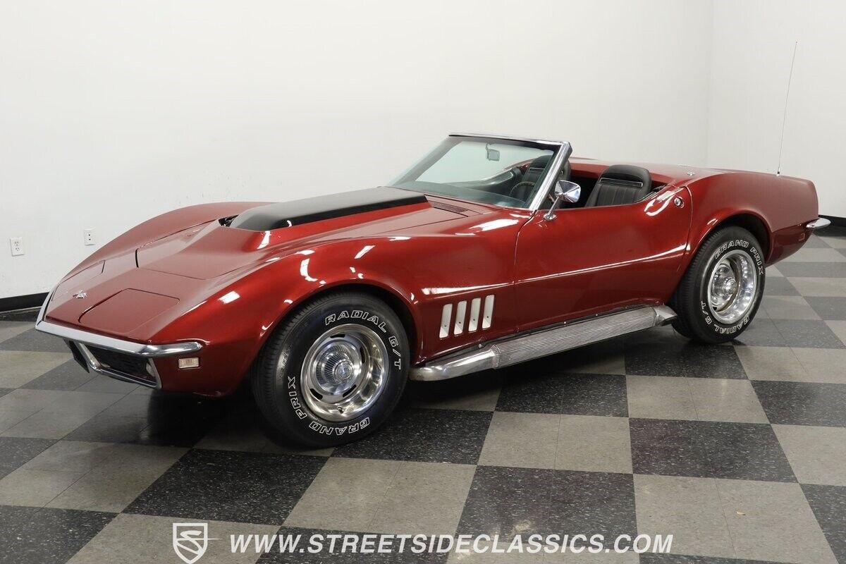 Chevrolet-Corvette-Cabriolet-1968-Burgundy-Black-149088-5