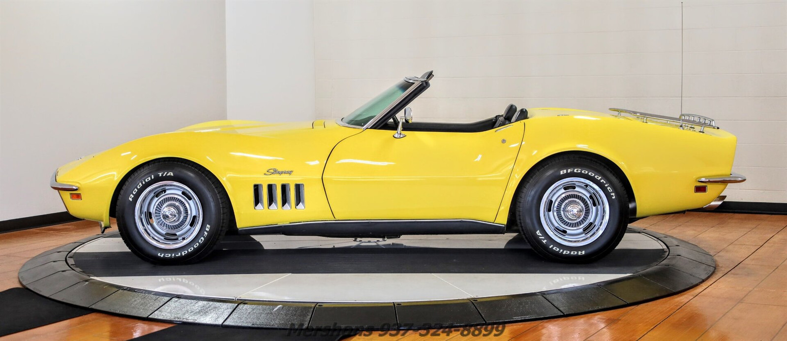 Chevrolet-Corvette-Cabriolet-1969-Yellow-Black-101992-5