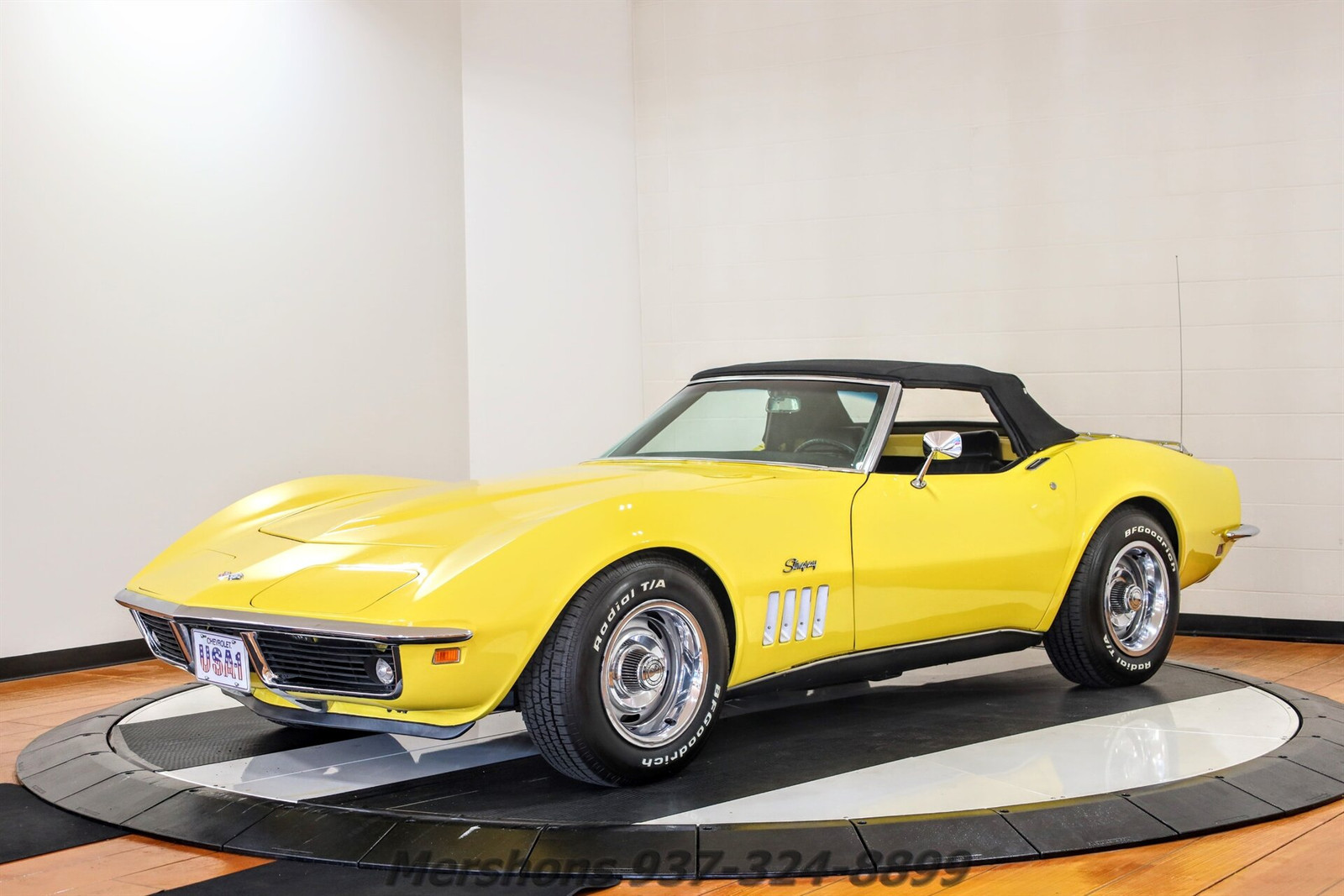 Chevrolet-Corvette-Cabriolet-1969-Yellow-Black-101992-9