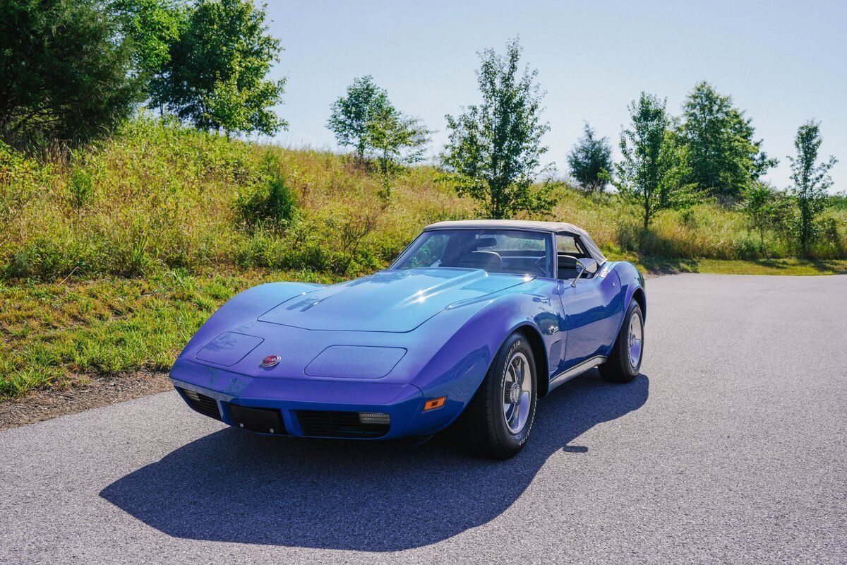 Chevrolet-Corvette-Cabriolet-1974-Blue-Gray-164538-1